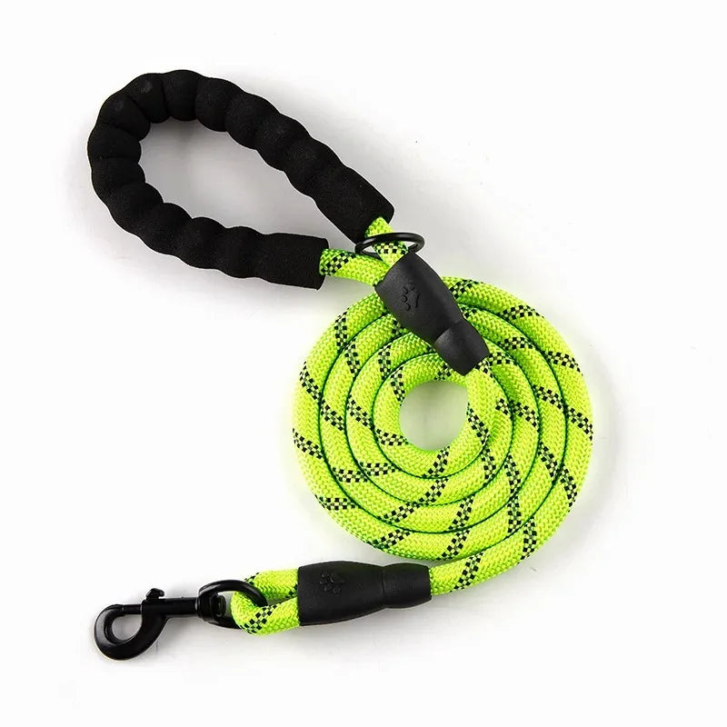 150Cm Strong Dog Leash Pet Leashes Reflective Leash For Big Small Medium Large Dog Leash Drag Pull Tow Golden Retriever