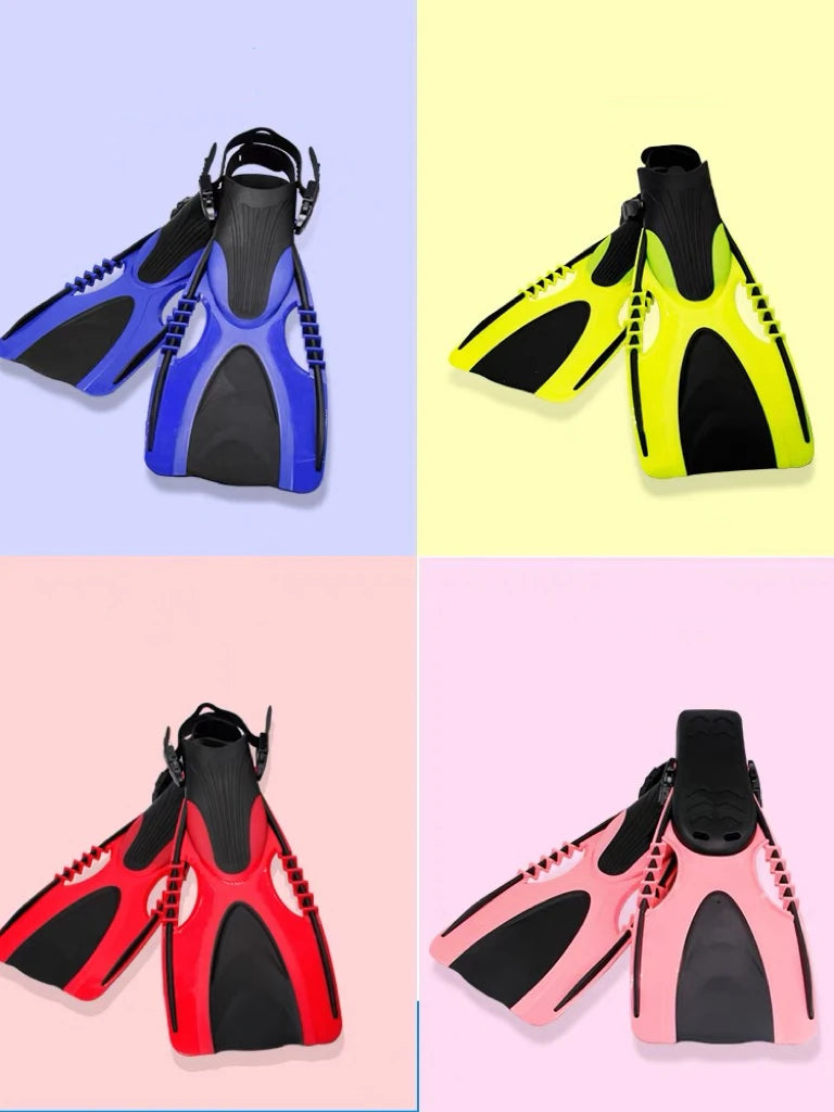 QYQ Professional Long Swimming Fin Adult Snorkel Foot Flippers Youth Free Diving Fins Water Sport Lightweight Equipment