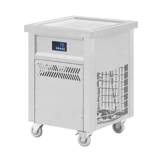 Flat Pan Instant Thailand Rolled Icecream Making Thai Stir Fry Tawa Roller Fried Ice Cream Roll Machine Fried Ice Cream Machine