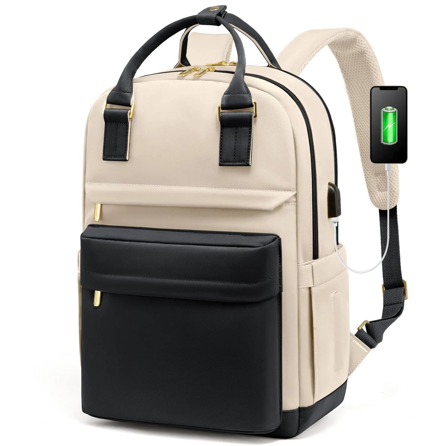 Laptop Backpack for Women 17 Inch Laptop Bag with USB Port, Fashion Waterproof Backpacks Stylish Travel Bag
