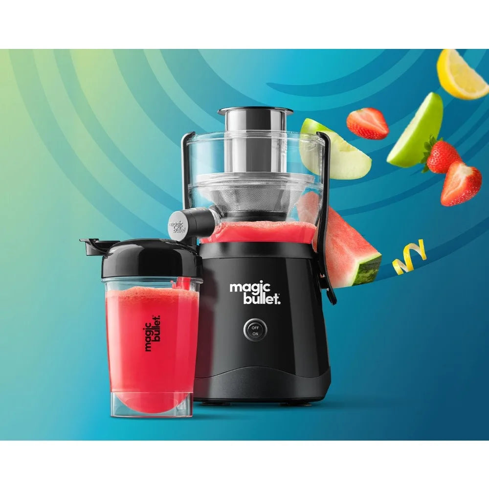 Mini Juicer With Cup Black Fruit Juice Extractor and Vegetables Blender Machine Orange Kitchen Appliances Home