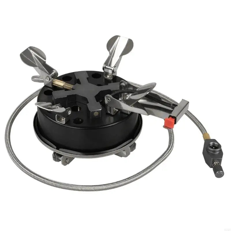 92ME Folded Stainless Steel 5 Head Cooker Hiking Garden Grills Side Burners Stove for Picnics and Family Gatherings