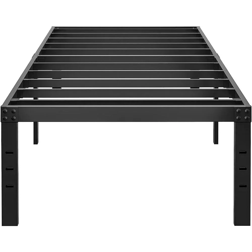 18" Bed Frame Twin Size Heavy Duty Metal Platform No Box Spring Needed