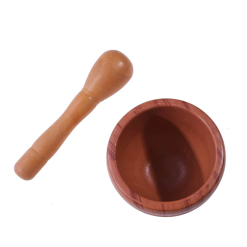 Resin Mortar Pestle Set Garlic Herb Spice Mixing Grinding Crusher Bowl Restaurant Kitchen Tools