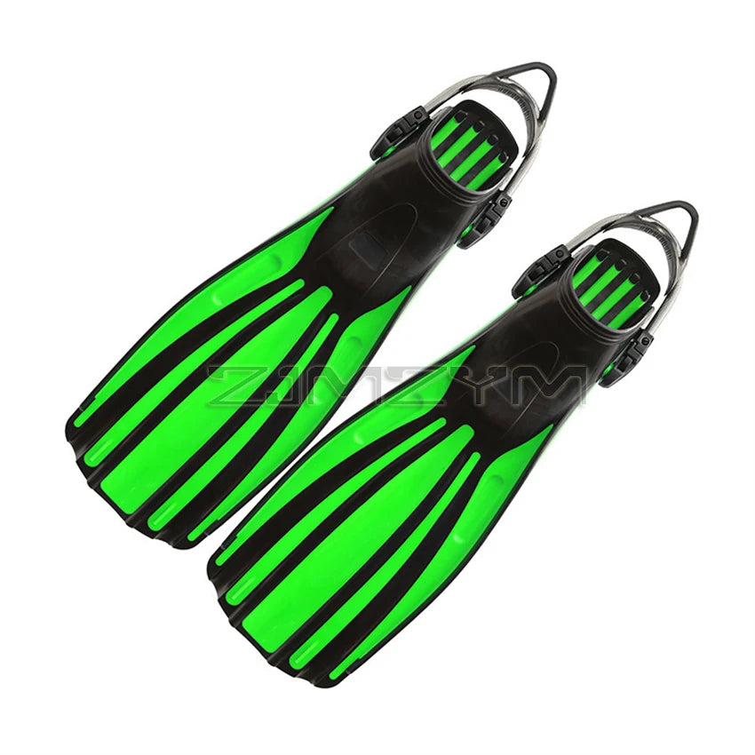 Scuba Diving Stainless Steel Spring Fin Straps Fins Adult Swim Shoes Silicone Long Snorkeling Monofin Dive Flippers Dropship