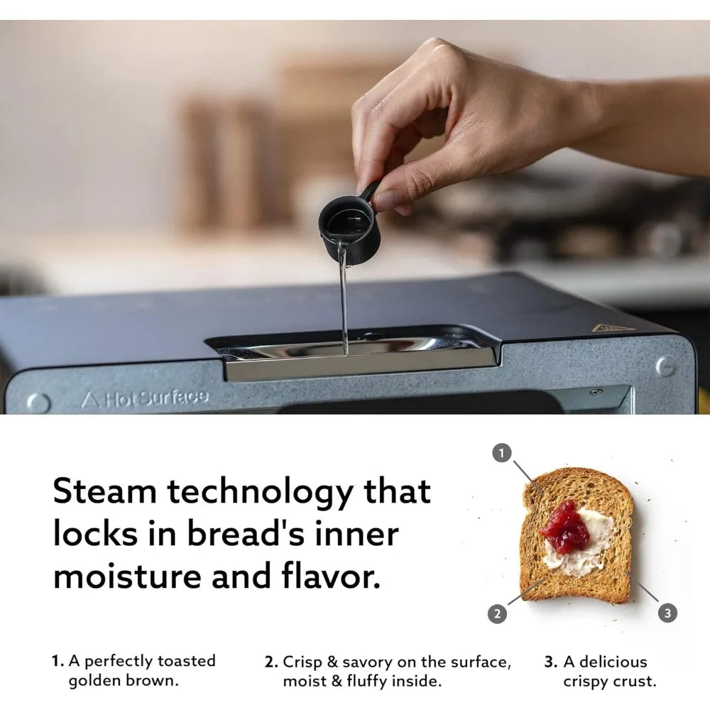 The Toaster | Steam Oven Toaster | 5 Cooking Modes: Sandwich Bread, Artisan Bread, Pizza & Pastry, Oven