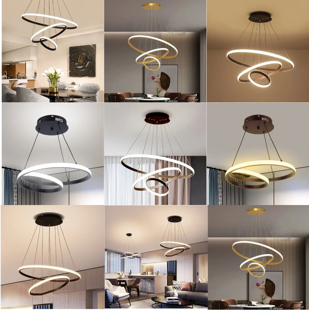 New Nordic Led Chandelier For Dining Lamps Modern Luxury Design And Hanging Lamp For Ceiling Living Room Lustre Pendant Lighting