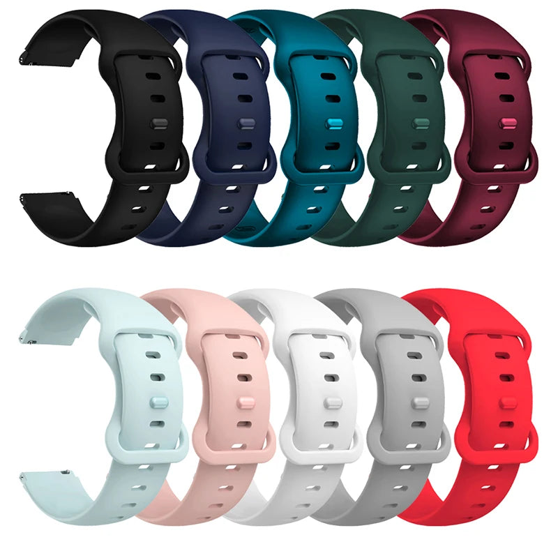 18mm Strap Fit for Garmin Active S Women Men Silicone Bracelet Compatible with Garmin Vivomove 3S/Vivoactive 4S Watch Band