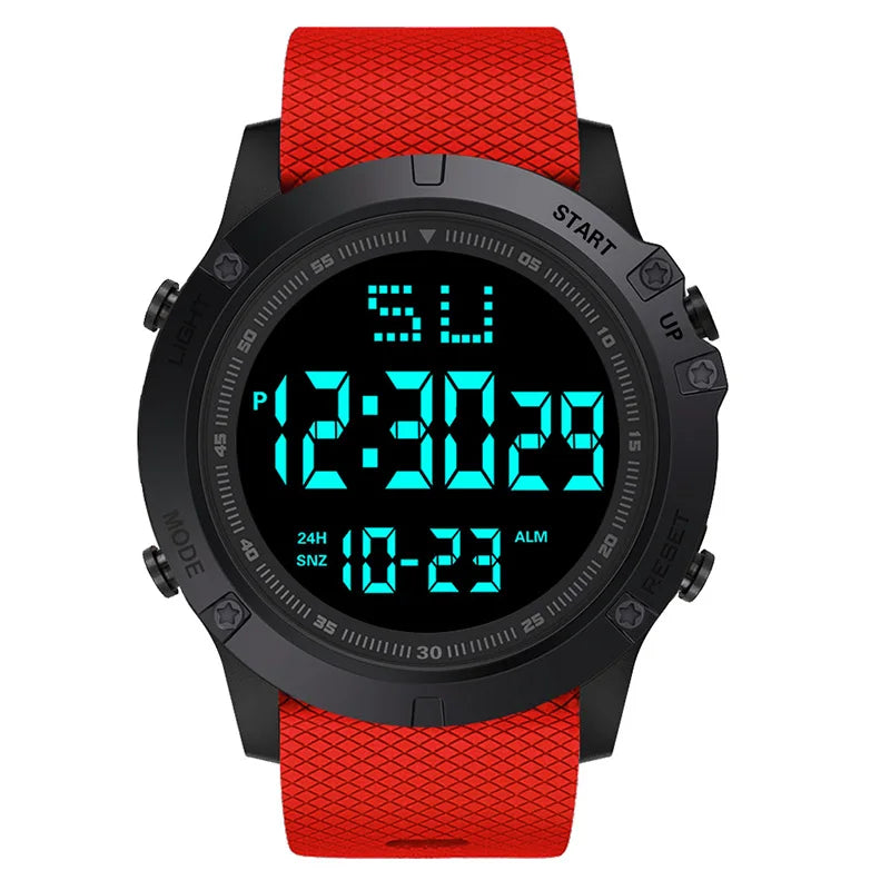 Men Sport LED Watches Top Brand Men Digital Clock Multi-Functional Rubber Man Fitnes Athlete Timekeeping Electronic Watch Reloj