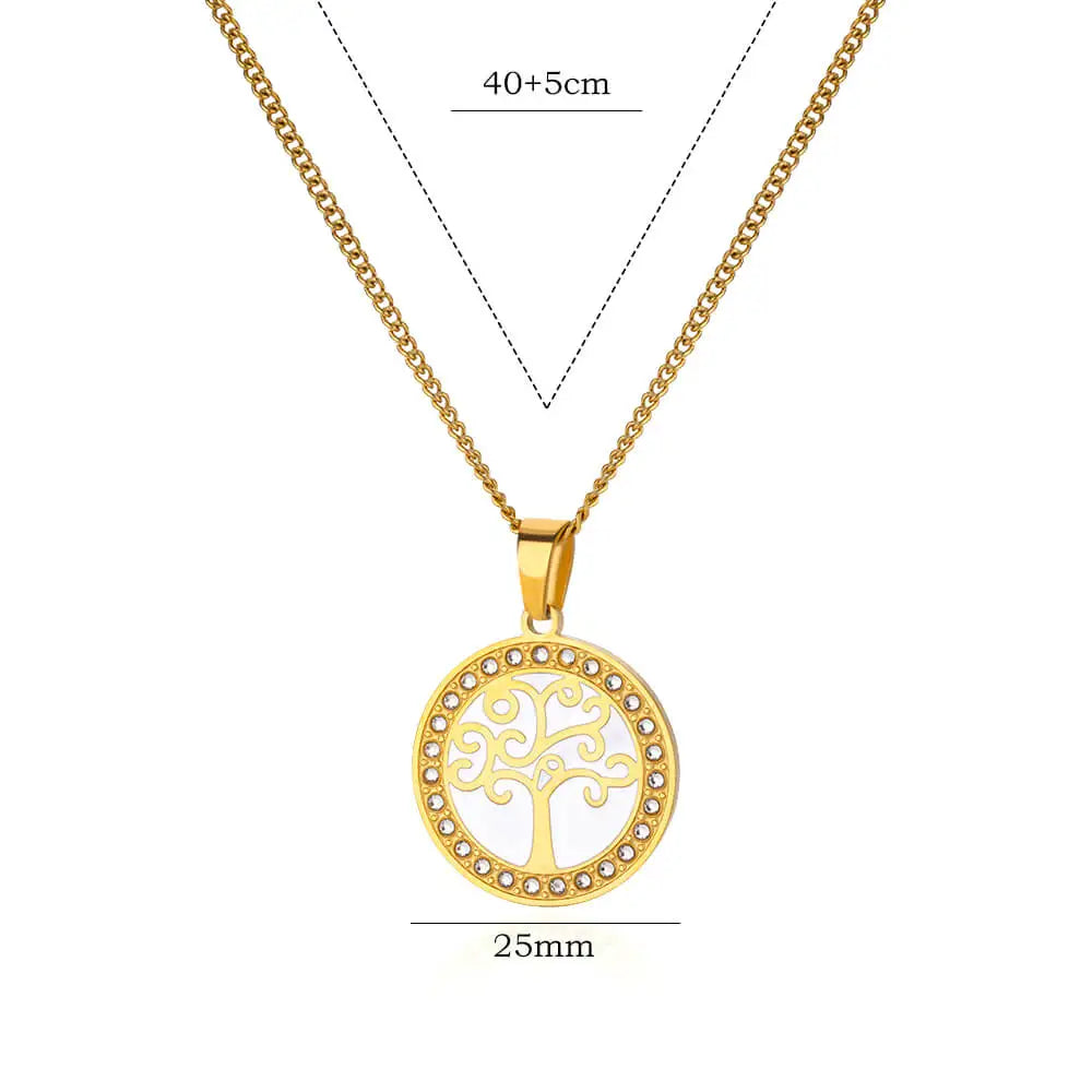 Gold Color Palm Fatima Pendant Necklace For Women Stainless Steel Lucky Turkish Evil Eye Choker Necklaces Aesthetics Jewelry