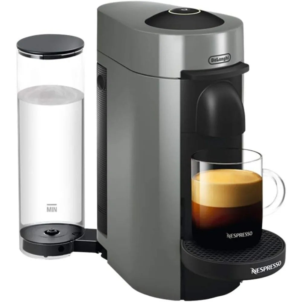 Nespresso VertuoPlus Coffee and Espresso Machine by De'Longhi, 5 fl.oz. Cherry Red