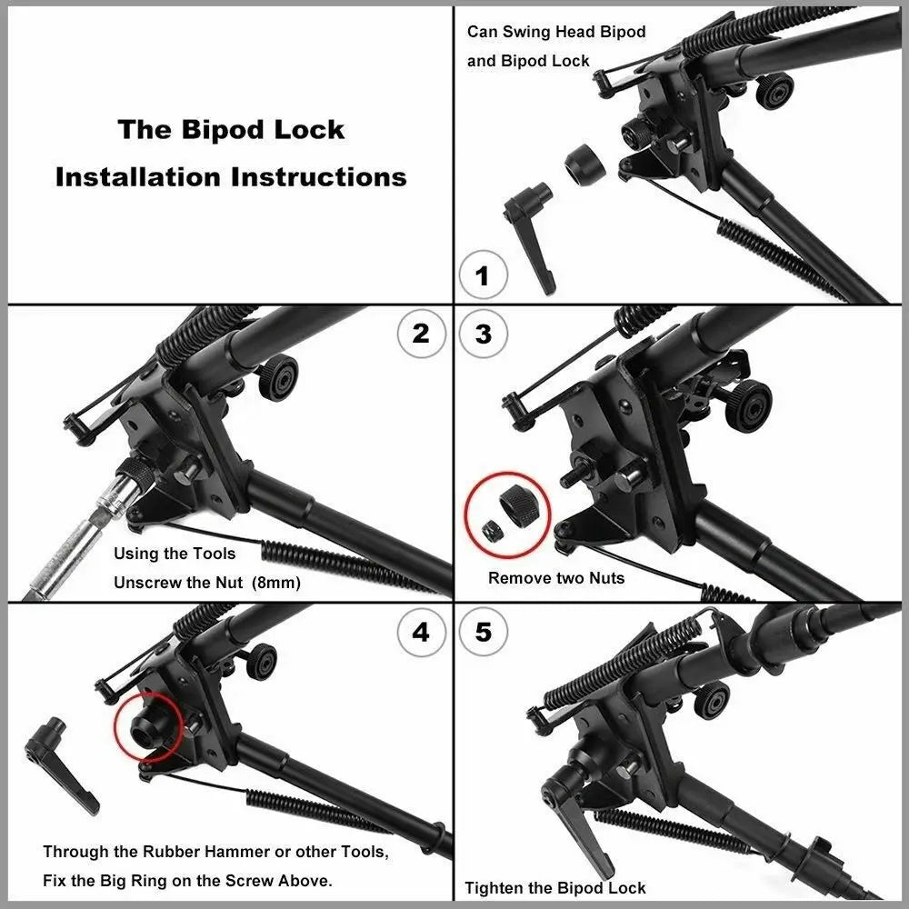 Tactical Tool Harris Rifle Bipod Mount Bipod Adapter Hunting Gun Bipod Accessories