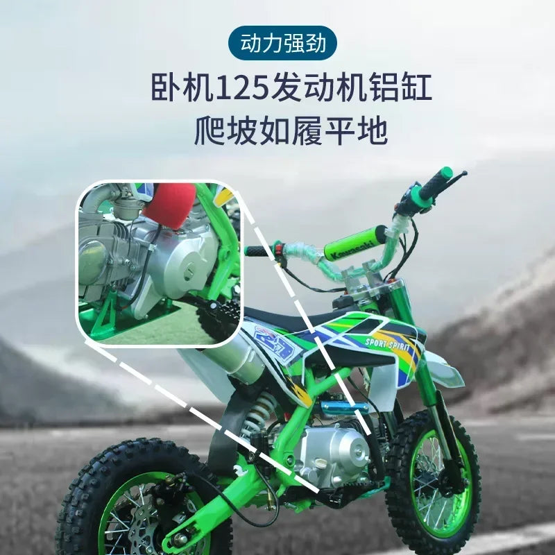 125CC Small Off-road Motorcycle Two-wheeled Adult High Race Mountain Off-road Motorcycle Fuel Field Motorcycle