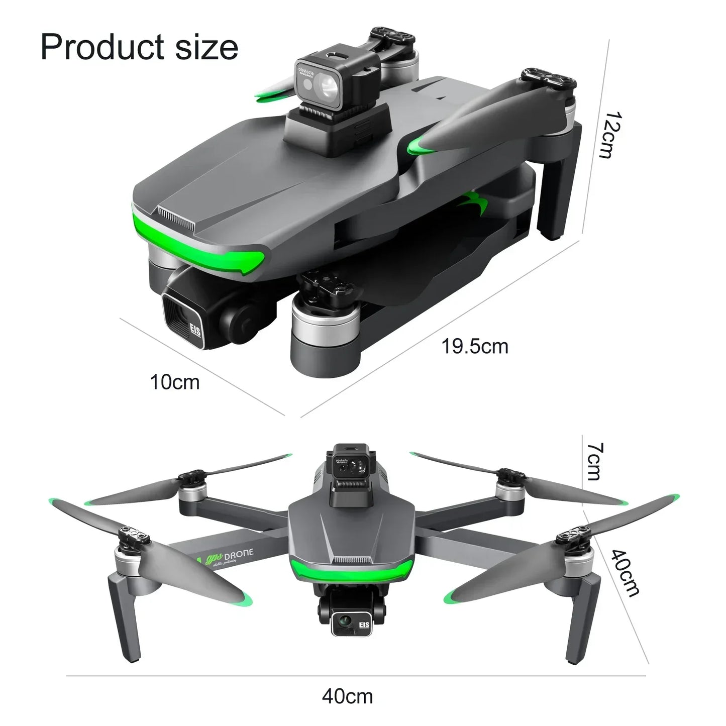 S155 3-Axis Gimbal FPV Drone 4K Professional GPS Brushless Motor Quadcopter with Camera S155 drone