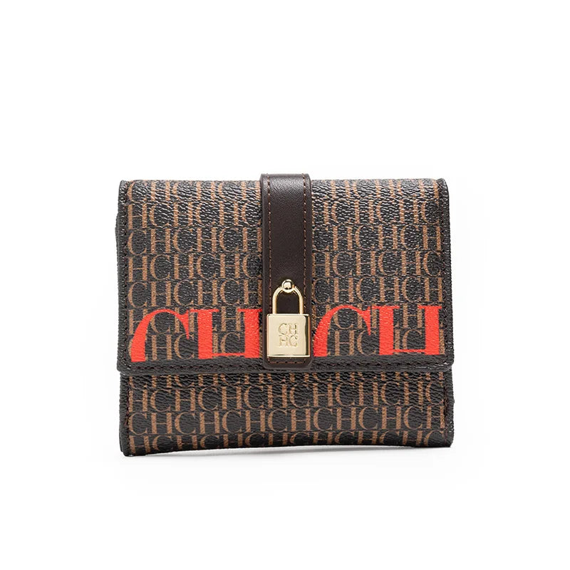 CH Premium Feeling Wallet High Quality Standard Wallet Ladies Temperament Style Fashion Versatile Letter Print Design Walle