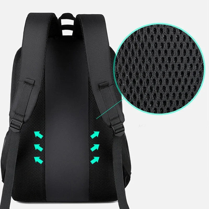 Backpack for Men 2024 New Multifunctional Business Notebook Backpack USB Charging Waterproof Film Men's Backbag Casual Bag bolsa