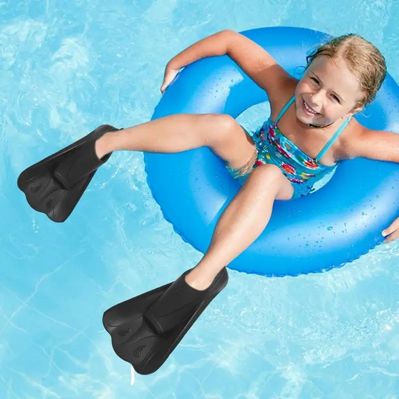 Silicone Short Flippers Training Short Swim Diving Fins Unique Opening Design Snorkeling Supplies For Kids Adults Men And Women