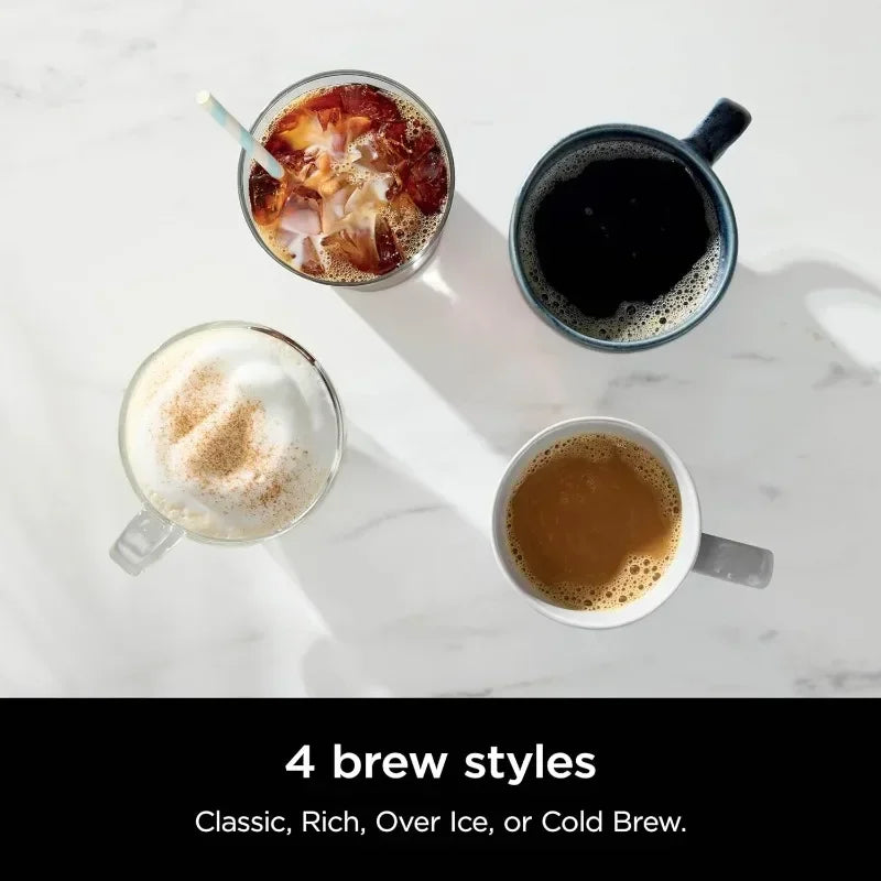 Ninja Hot & Iced XL Coffee Maker, 4 Brew Styles, Single-Serve Coffee Brewer, 12-Cup Carafe, Removable Reservoir, CM371