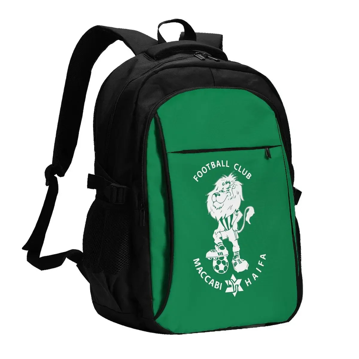Israel F.C MHFC Large Durable Travel Laptop Backpack Water Resistant Bag with USB Charging Port Business Daypack for Women Men