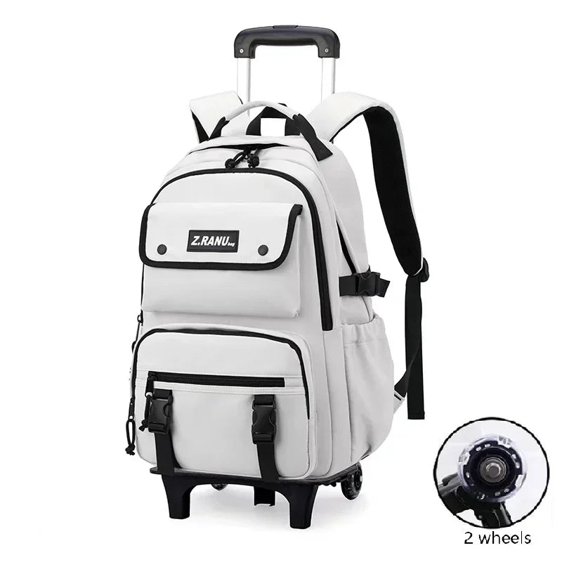 New Boys Rolling Backpacks Kids Luggage Wheeled Backpack for School Boys Trolley Bags Roller Bookbag Mochilas Escolares Infantil