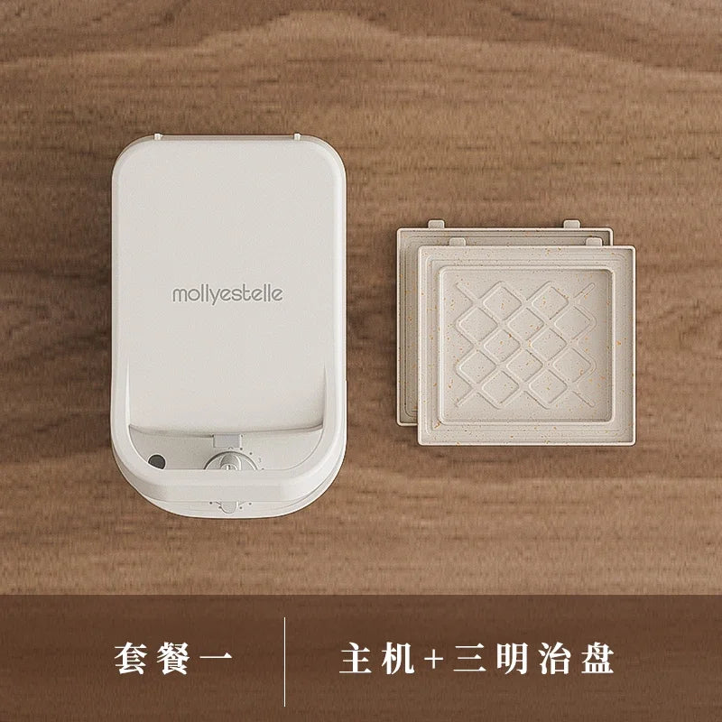 Ceramic Enamel Coated Sandwich Toaster Bread Machine Home Appliance Timed Multifunctional Home Small Toast Waffle Maker