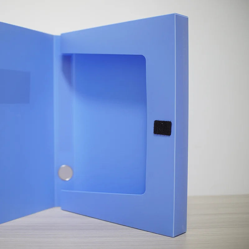 3 Pcs A4 Storage File Boxes PP Archives Cases With Lid, File Folder Organizer Document Storage Filing Box For Office