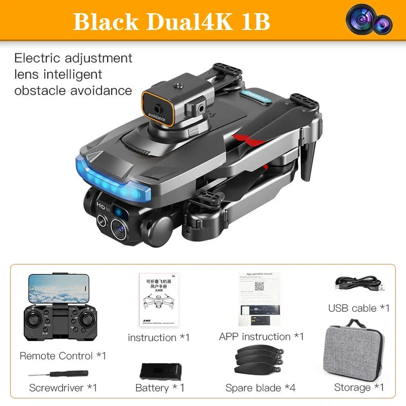 2023 P15 Mini Drone 8k Profesional 4K HD Camera Obstacle Avoidance Aerial Photography Brushless Foldable Quadcopter 1km Toys