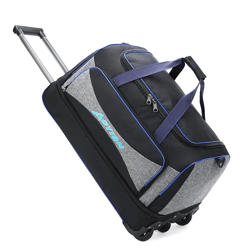 Large capacity Trolley Bag Travel Suitcase Boarding Bag Oxford waterproof Luggage Bag Rolling Luggage with Wheels