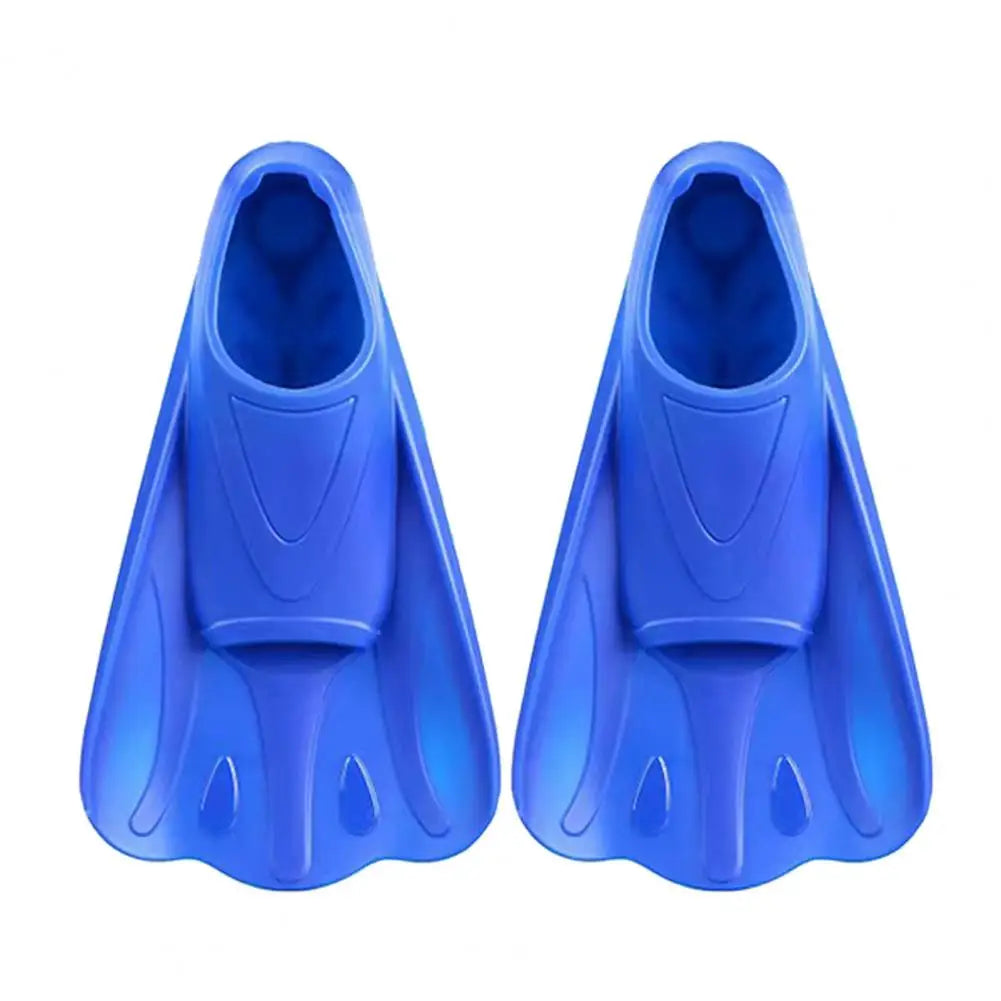 1 Pair Swim Fins Comfortable Non-slip Professional Auxiliary Training Silicone Short Swimming Training Flippers Water Sports