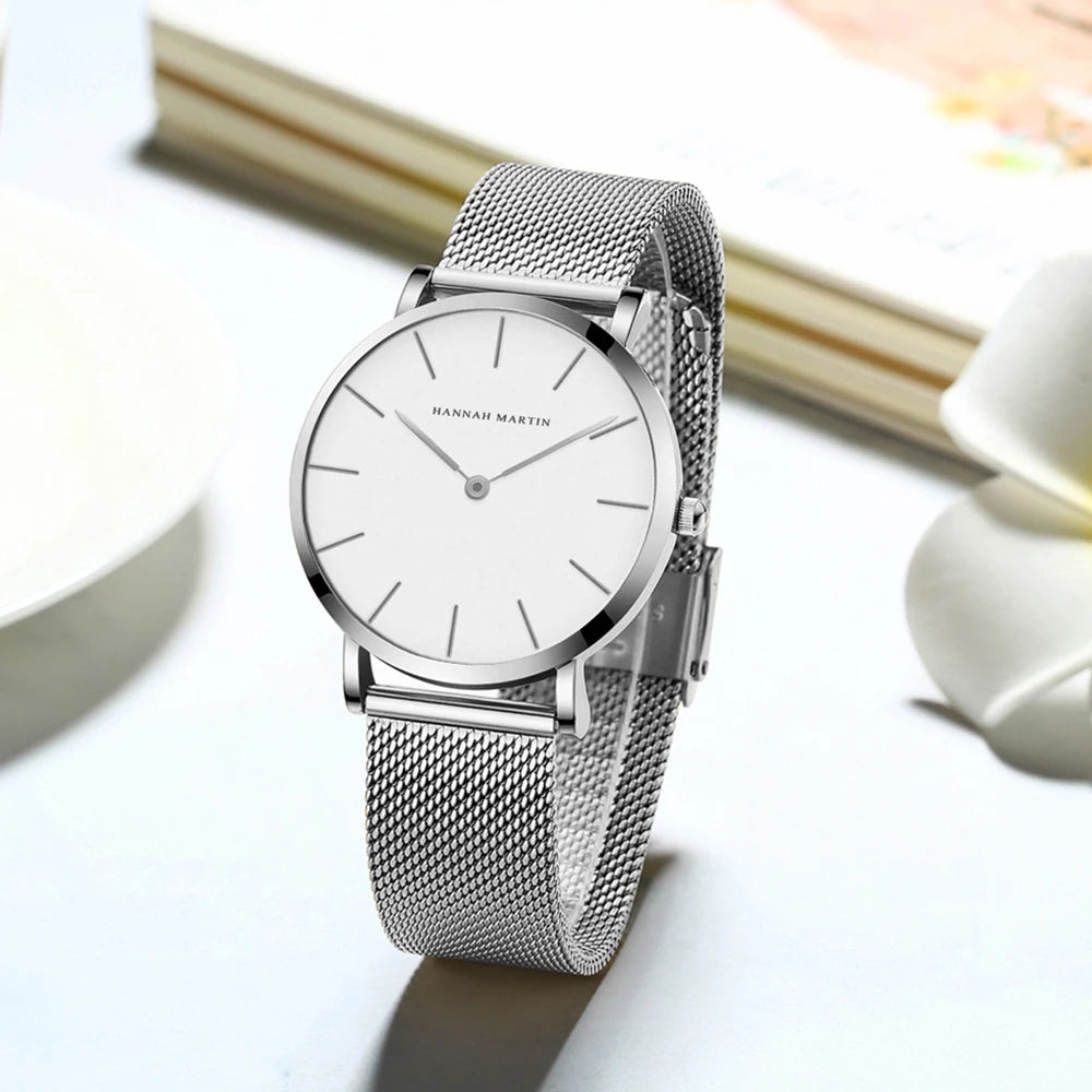 Women Watch Top Brand Dropshipping Japan Quartz Movement 36mm Rose Gold Waterproof Fashionable Nordic Minimalist Ladies Watches