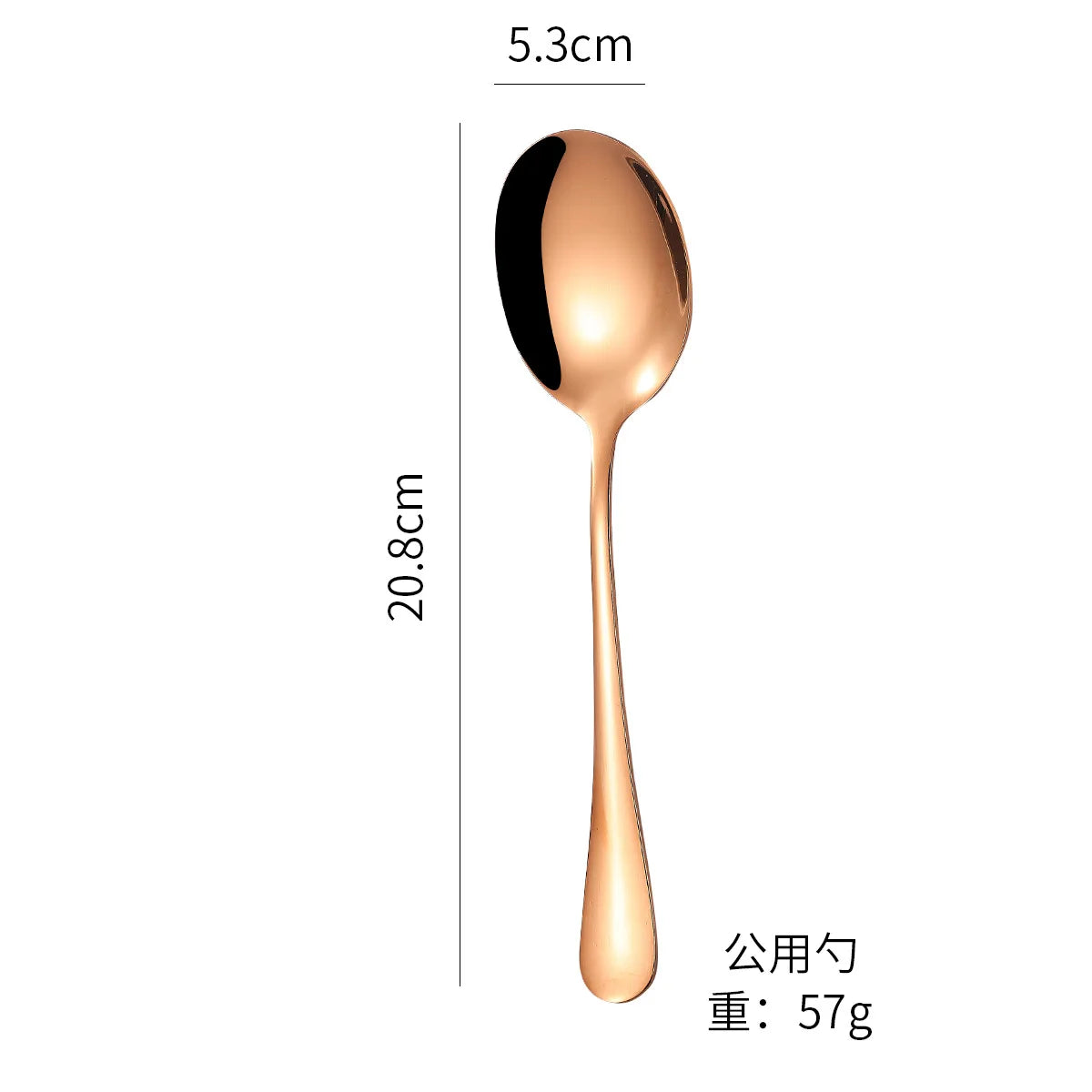 Western Rose Gold Cutlery Set Stainless Steel Steak Knife Serving Fork Spoon Cake Shovel Dinnerware Set 	 Utensils for Kitchen