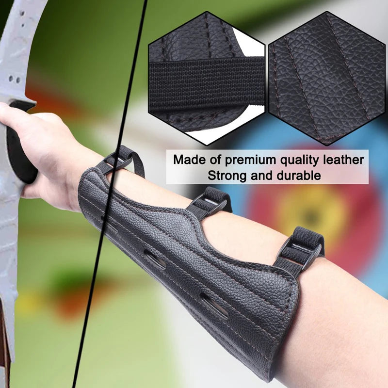 Archery Equipment Arm Guard Protection Forearm Safe Adjustable Bow Arrow Hunting Shooting Training Accessories Protector Tool