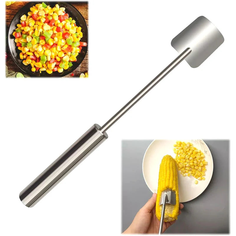 Stainless Steel Corn Peeler Serrated Corn Stripper Peelers Cob Shaver Planer Thresher Cutter Kitchen Fruit Vegetable Gadget Tool