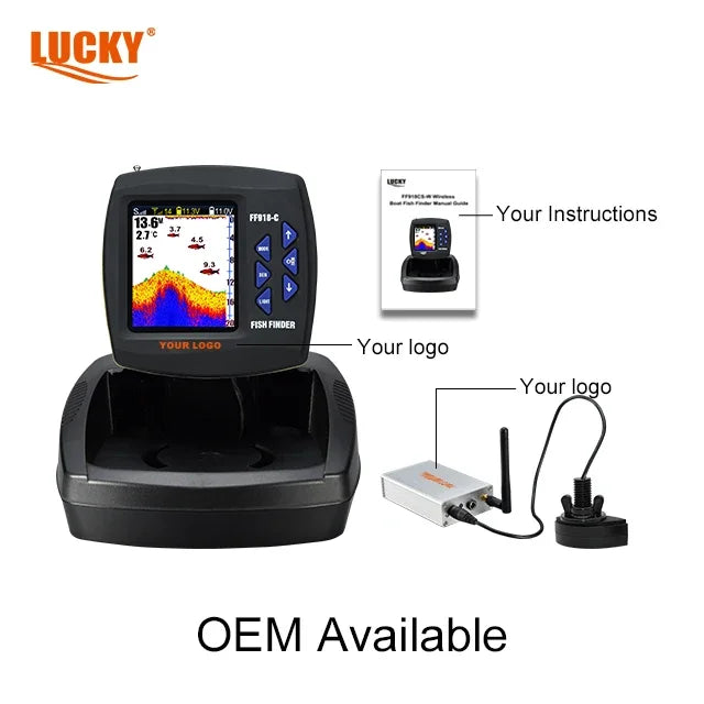 LUCKY FF918C-WL smart fishfinder depth finders fish detector device