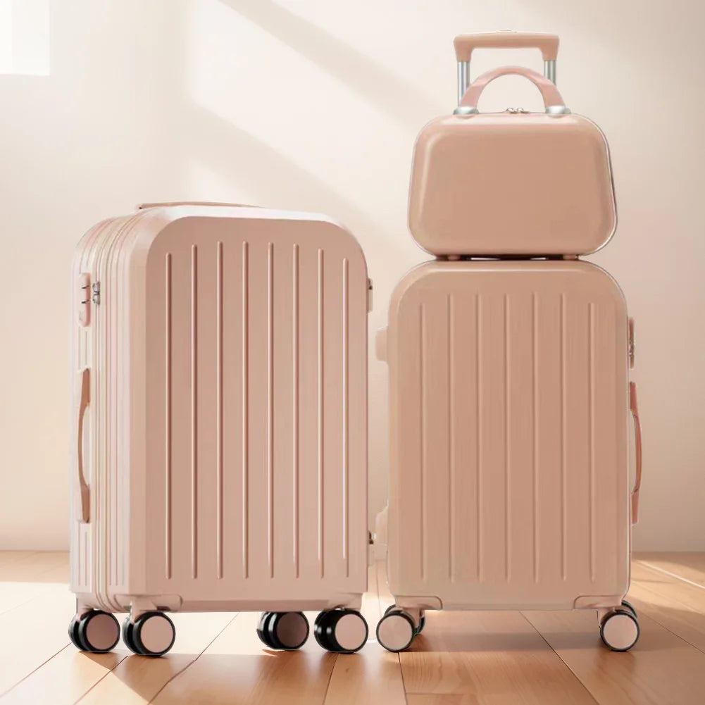 12 Inch 20 Inch 24 Inch Large Capacity Luggage Set with Spinner Wheels Travel Suitcase On Wheels Zipper Trolley Luggage Bag Case