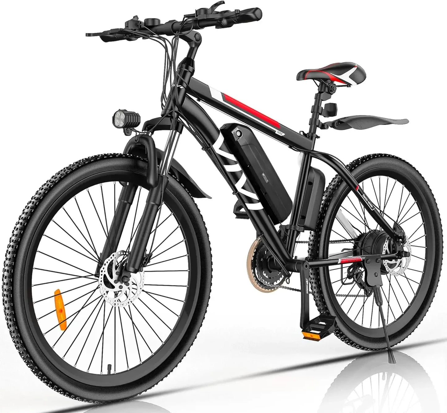 Electric Mountain Bike 21 Speed Gears, Electric Bicycle 50 Miles/Pedal Assist 500W Ebike for Adults Removable 48V Battery