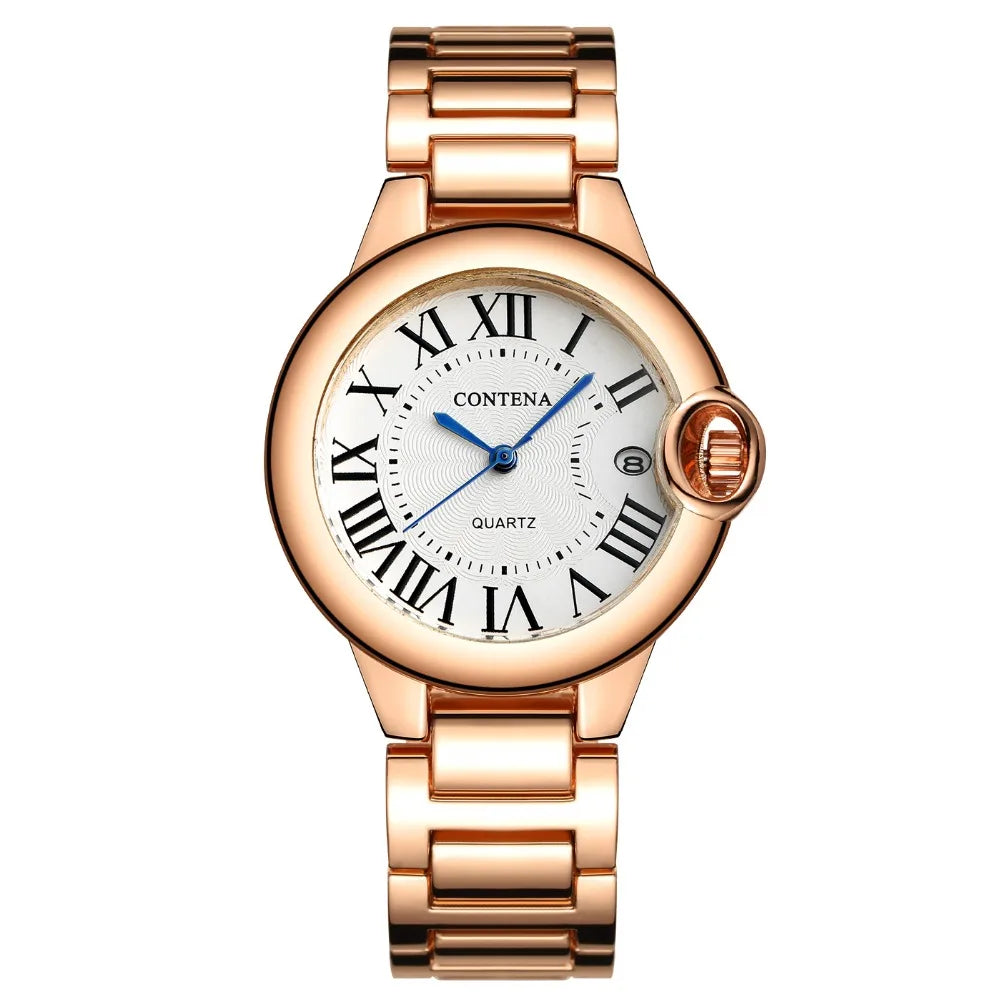 Luxury Top Brand Watches for Women 2023 Fashion Stainless Steel Women Quartz Watch Elegant Rose Gold Ladies Watch reloj mujer