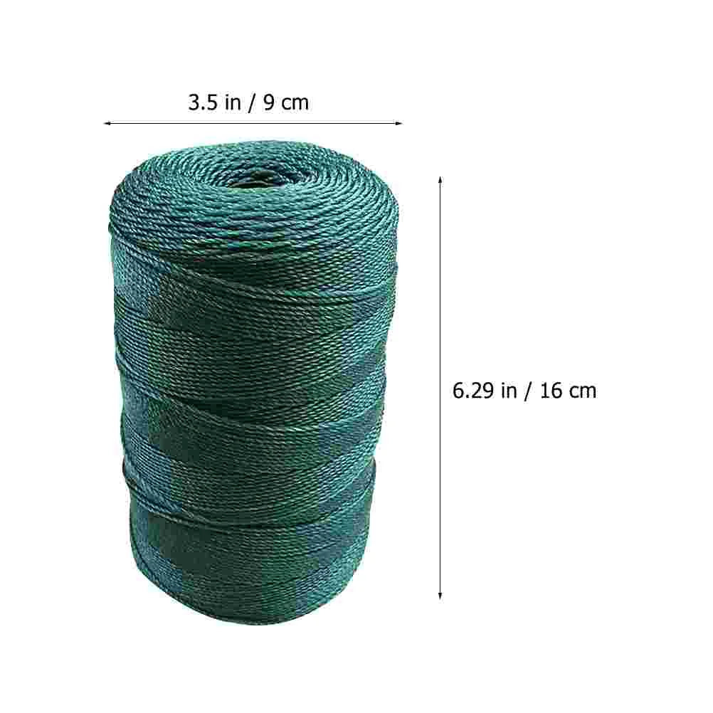 Bead Fishing Net Repair Line for Crafts Netting Rope Macrame Cord Dark Green Nylon Twine Jute