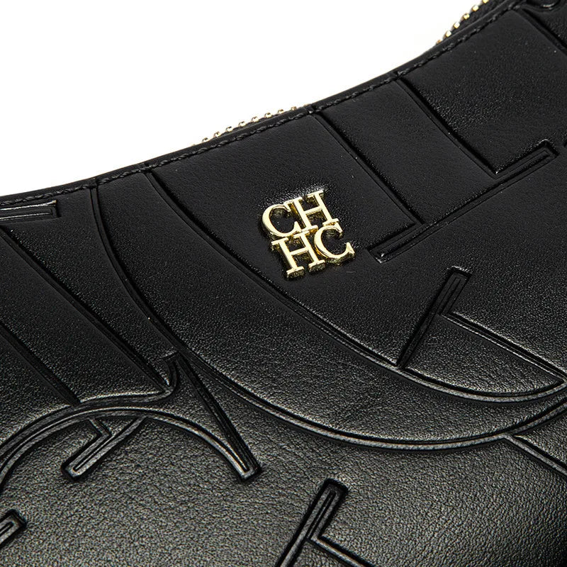 CH Luxury Brand Fashion Large Capacity Bent Moon Bag Women's Handbag Fashion Partition Durable Simple Shoulder Crossbody Bag