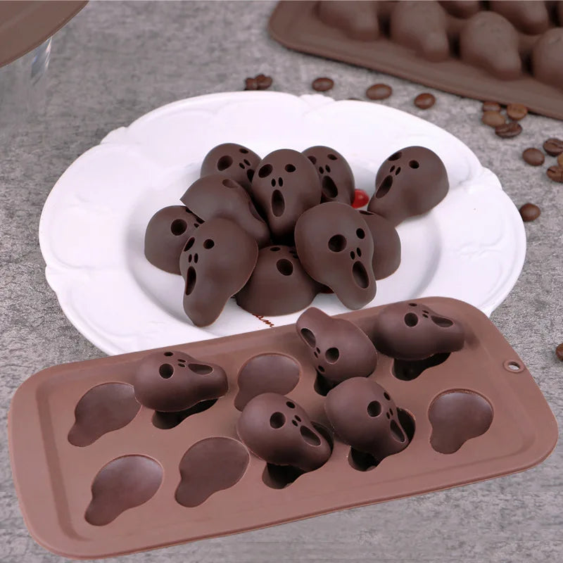 Silicone Ice Cube Trays,Reusable Non-Stick Cake Pop Mold,Candy Chocolate Mould,Food-Grade Kitchen Ice Tray,Baking Accessories