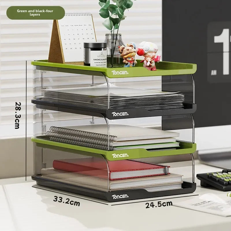 Frame File Organization Information Desktop Storage Rack Desk Storage File Basket Multi-Layer File Rack Folder Storage Box