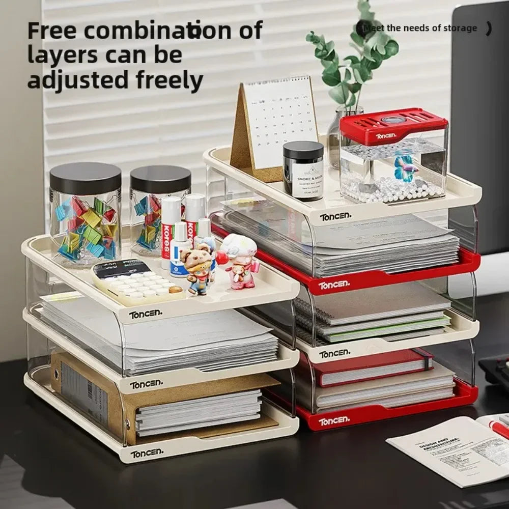 Frame File Organization Information Desktop Storage Rack Desk Storage File Basket Multi-Layer File Rack Folder Storage Box