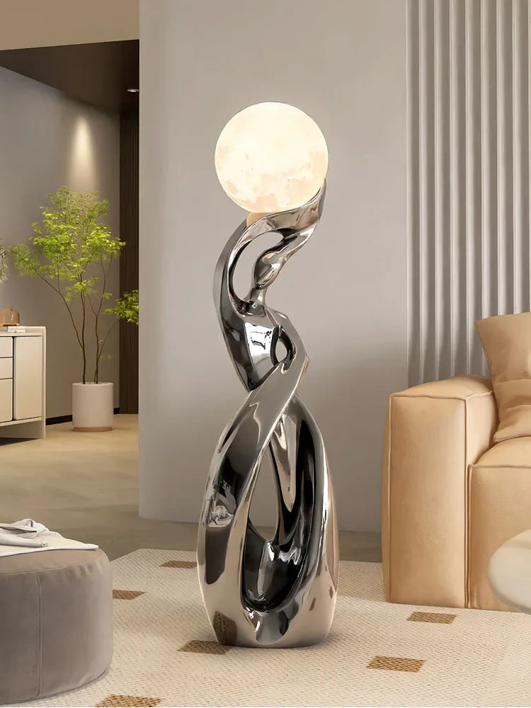 Sculpture 82cm Creative Abstract Art Ornament Lamp Luxury Living Room TV Cabinet Sofa Side Floor Decoration Home Decor Gift