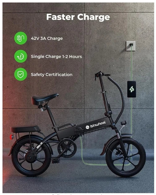 Electric Bike for Adults 500W Motor, 20 mph Folding Ebike, 14"/16"/20" Adults Electric Bicycles with Smart Uphill, 280.8Wh Batte