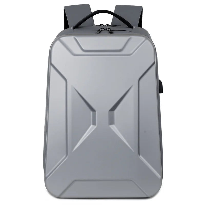 New Men's Large Capacity Hard shell Backpack ABS Leisure Backpack With USB Waterproof 17 inch Laptop Bag Business Travel Bag