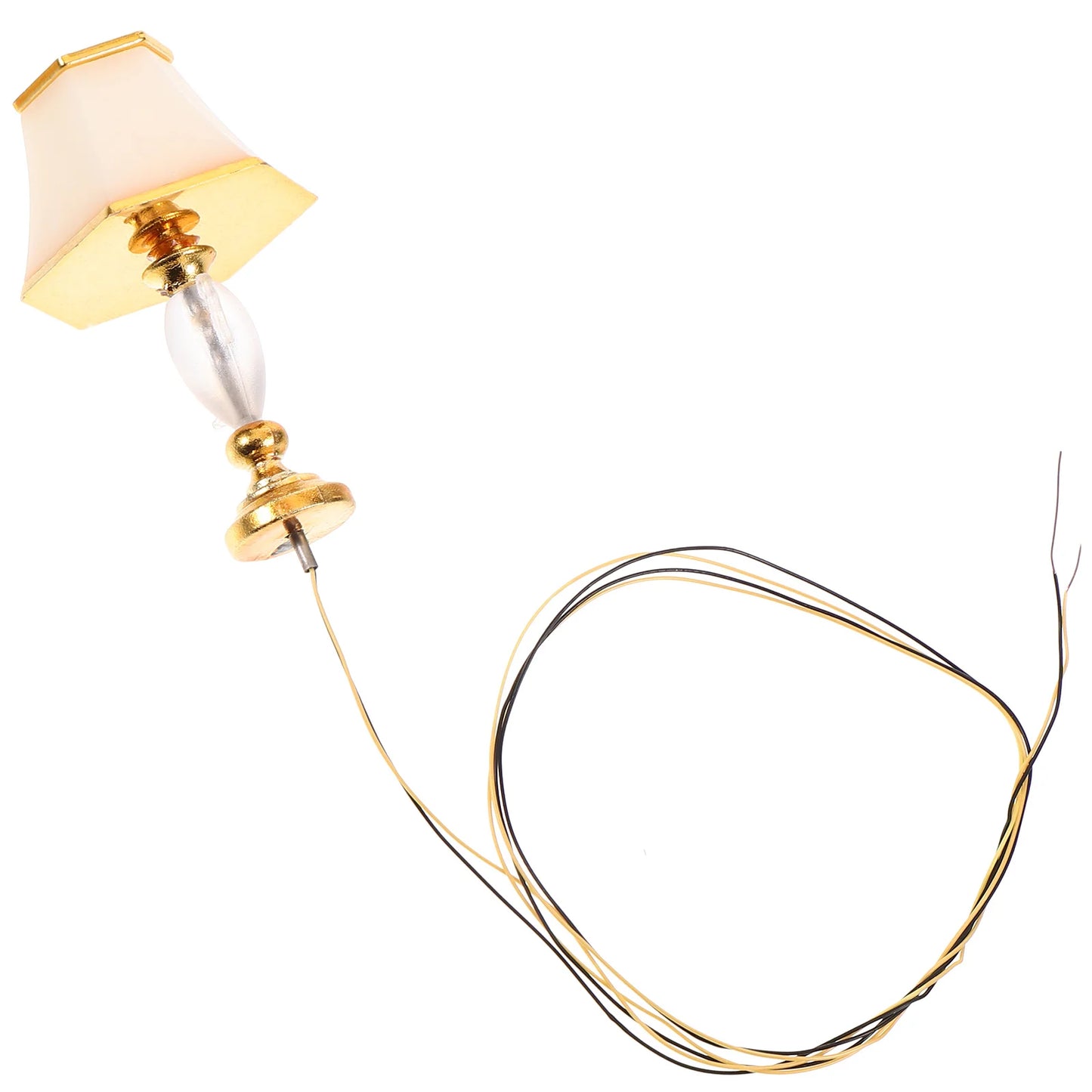 Dollhouse Table Lamp Miniature Model Light for Decor Adornment LED Accessory Ornament Furniture Bedside Lamps Standing Floor