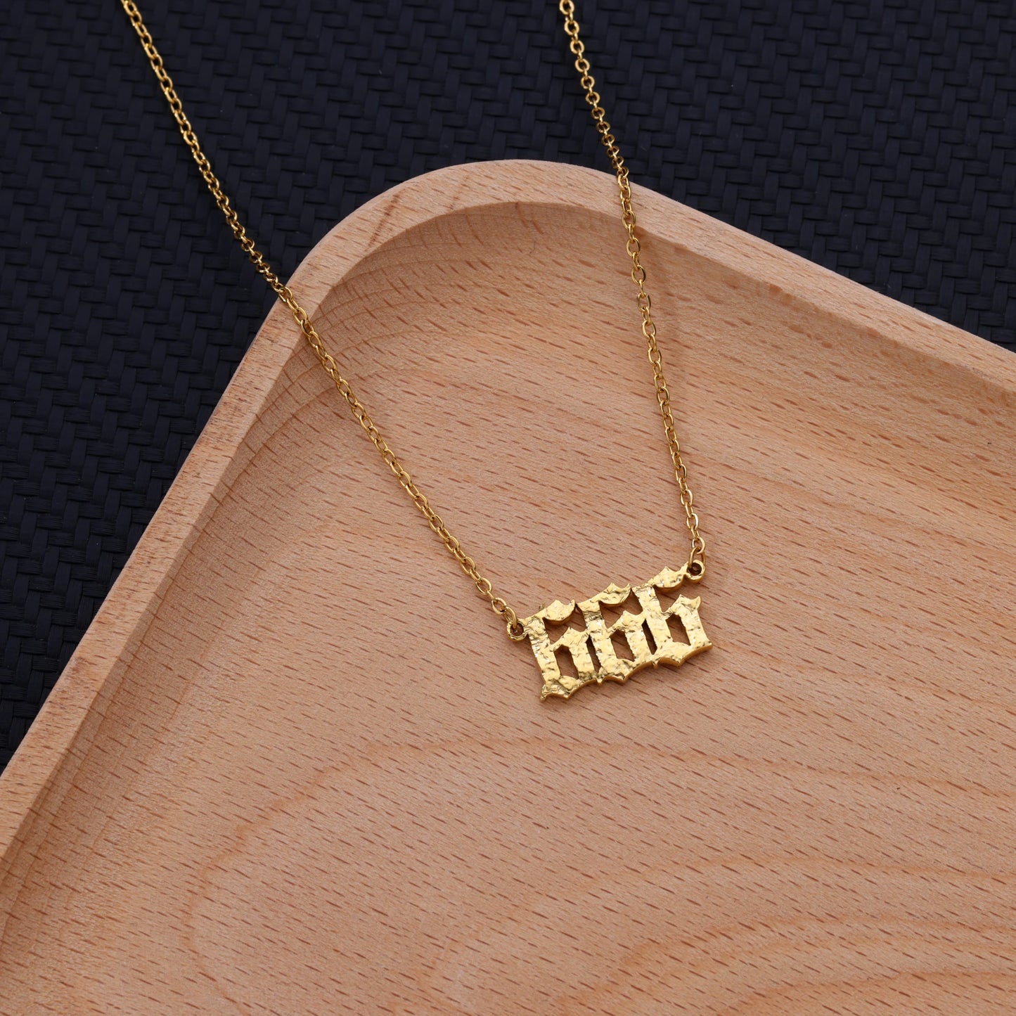 Stainless Steel Number Necklaces For Women Men Gold Color 111 222 333 444 555 777 888 999 666 000 Pendant Necklace Jewelry Neck