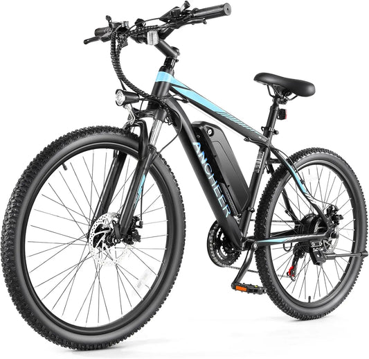 Electric Bike for Adults, [Peak 750W Motor] Electric Mountain Bike, 26" Sunshine Commuter Ebike, 55 Miles 22MPH Electric Bicycle