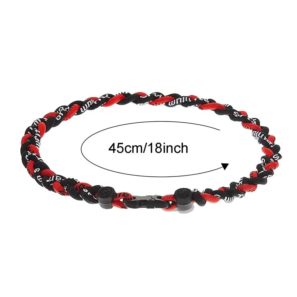 Braided Baseball Necklace Multipurpose Novelty Rope Necklace 18 Inches Sports Necklace Athletes Necklaces For Soccer