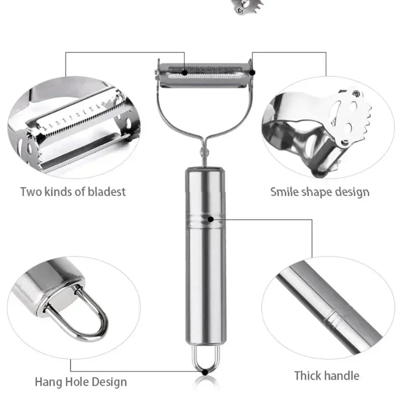 Stainless Steel Potato Cucumber Carrot Grater Julienne Peeler Vegetables Fruit Peelers Vegetable Slicer Kichen Accessories